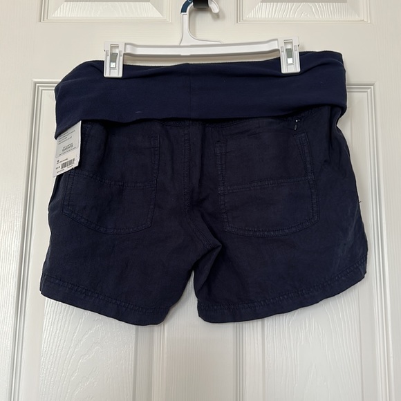 Athleta Lima Linen Shortie. Navy. Size 14. New with tags. - Picture 2 of 2